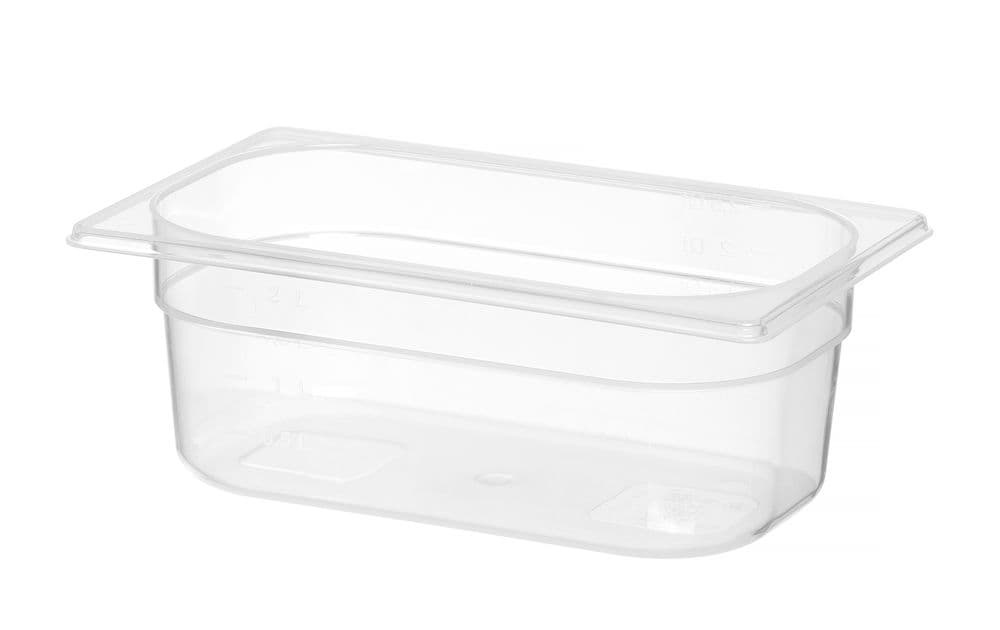 GN edény 1/4 - Profi Termékcsalád - GN 1/4 - 2,8L - Átlátszó - 265x162x(H)100mm - 2