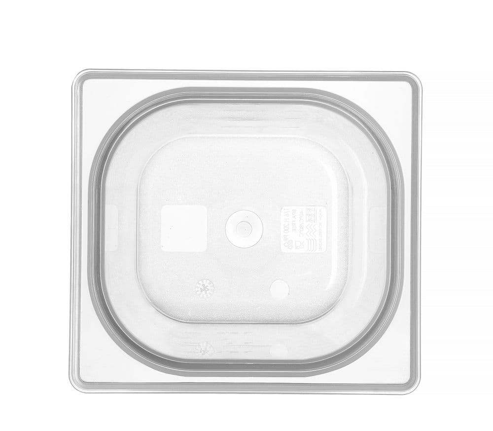 GN edény 1/6 - GN 1/6 - 3,4L - Átlátszó - 176x162x(H)200mm - 3