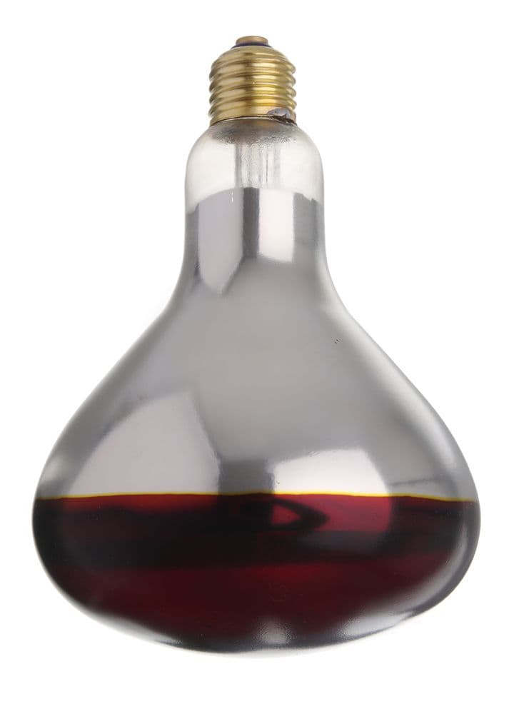 Infravörös izzó - Piros - 230V/250W - ⌀125x(H)170mm - 2