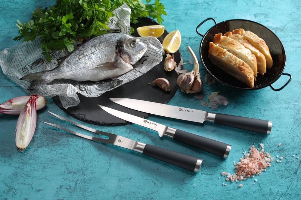 9 darabos késkészlet - Fekete - 445x260x(H)65mm - 5