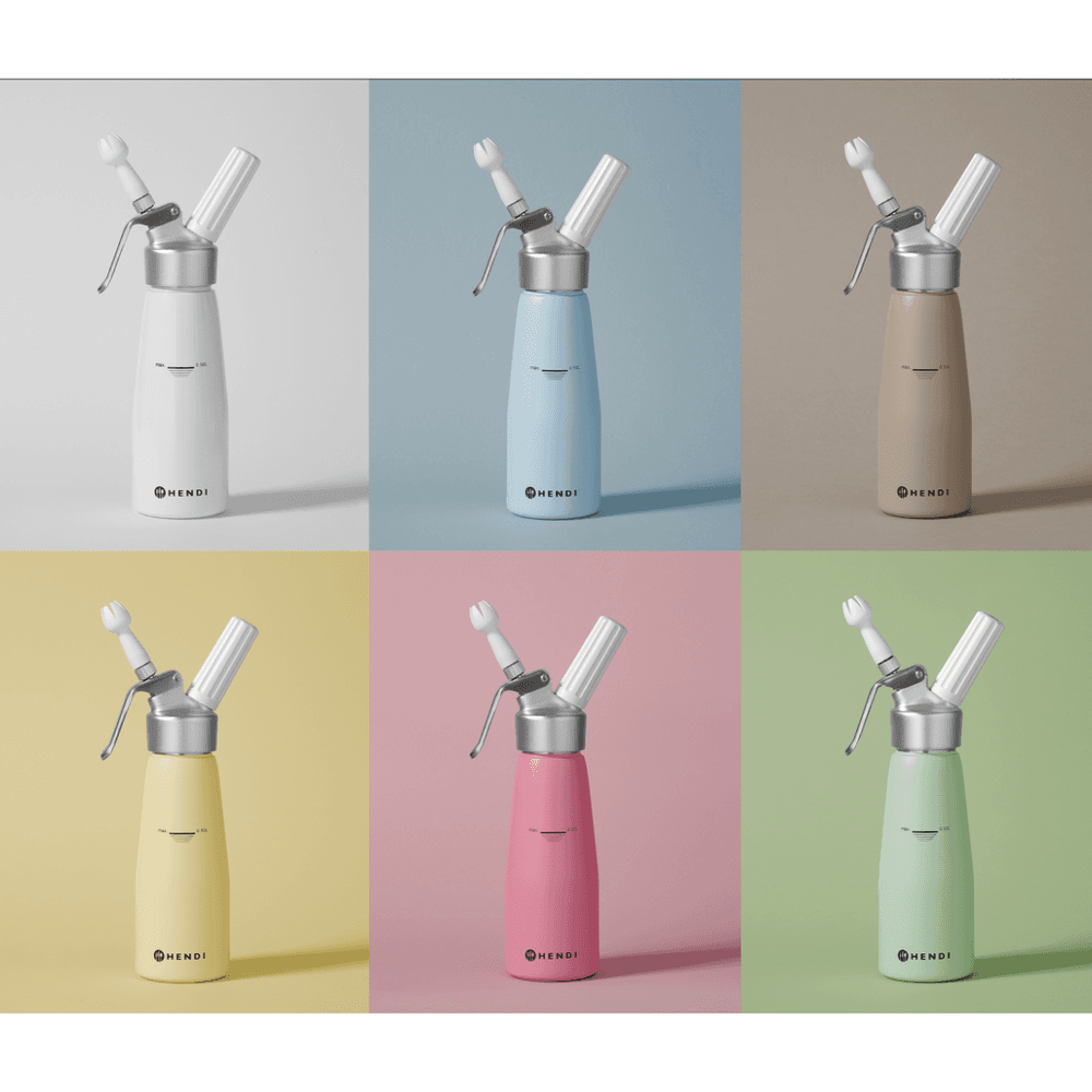 Habszifon habverő - 0,5L - Pasztell kék - ⌀80x(H)260mm - 4