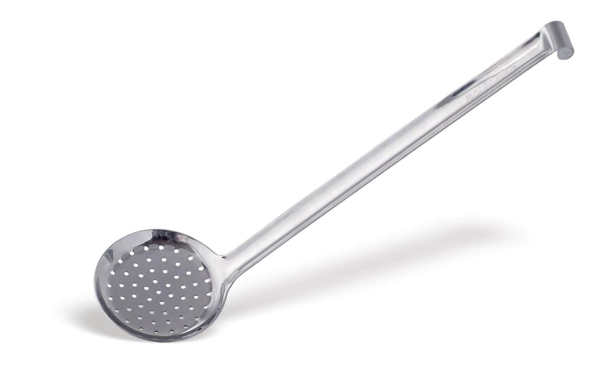 Economical One piece skimmer 16 cm stainless steel