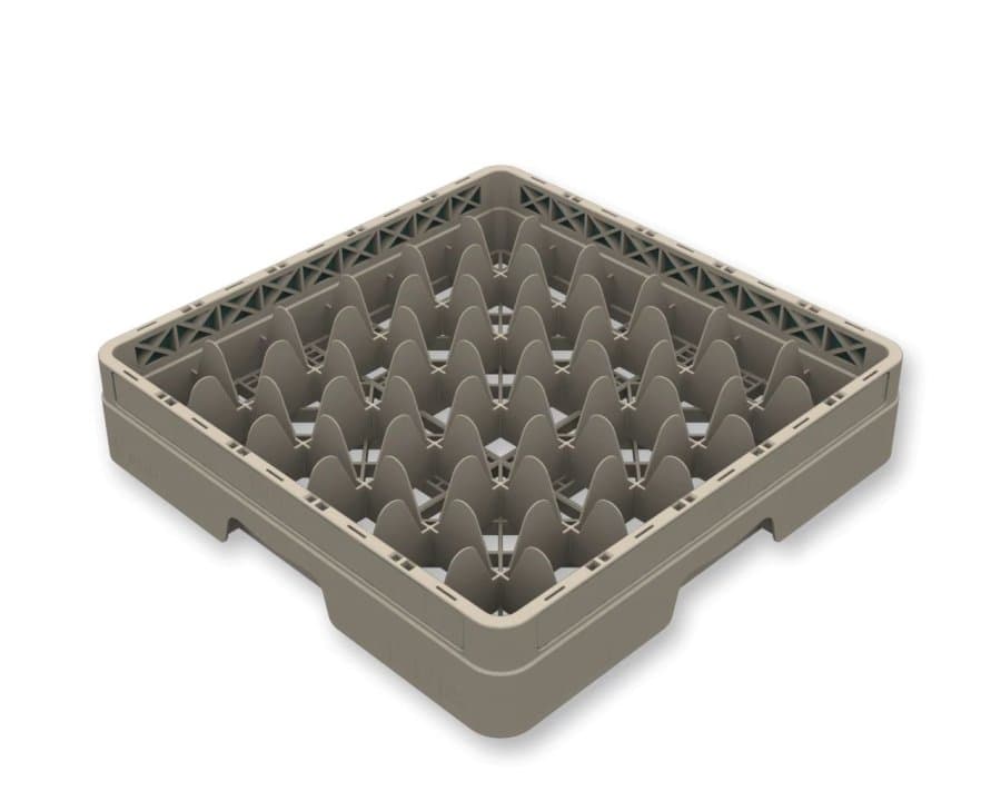 Closed Flap Rack 36-compartment rack full size polypropylene in beige