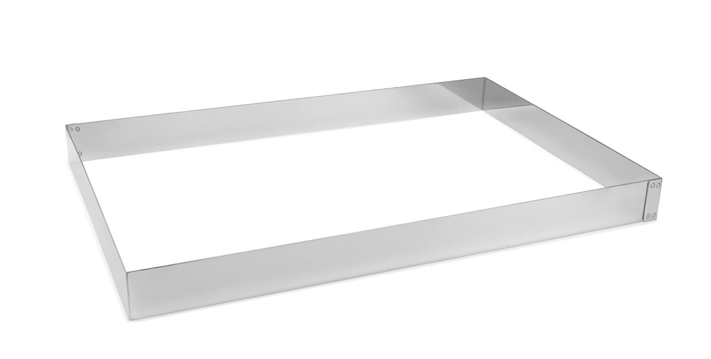 Extender for baking sheet 59.5 x 39.5 x 5 cm stainless steel