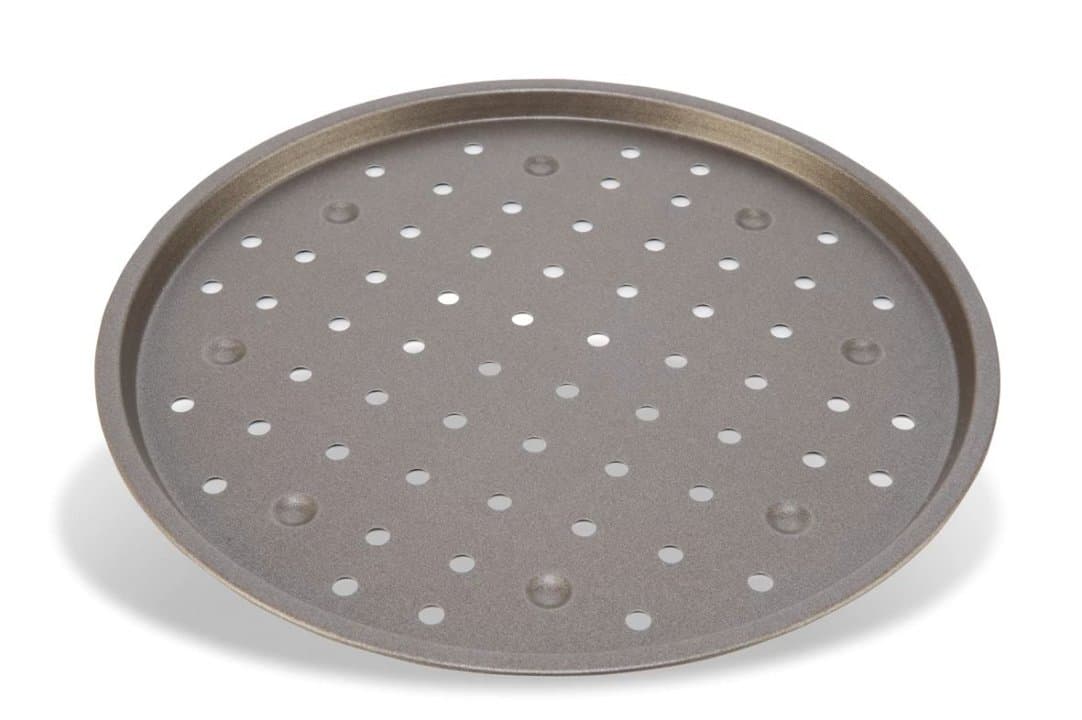 Perforated pizza mould 34 cm steel with nonstick coating