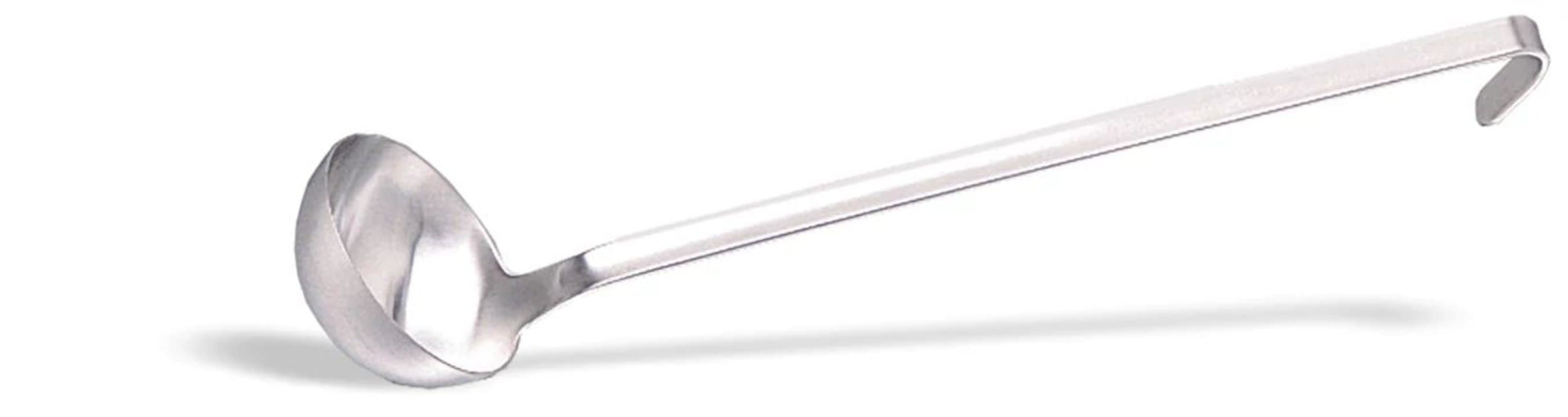 One piece ladle 48 cm stainless steel with 1.5 liter bowl