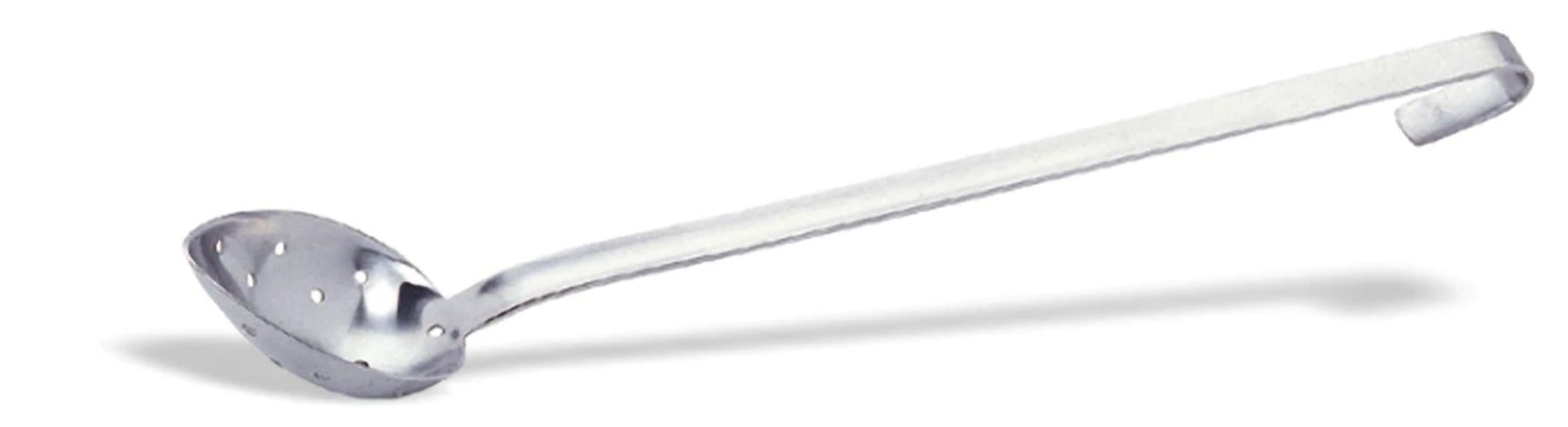 Professional One piece perforated deep spoon 37 cm stainless steel