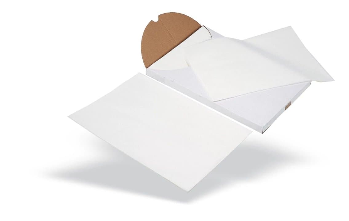 Baking paper GN 1/1 set of 500 bleached with silicone coating in white