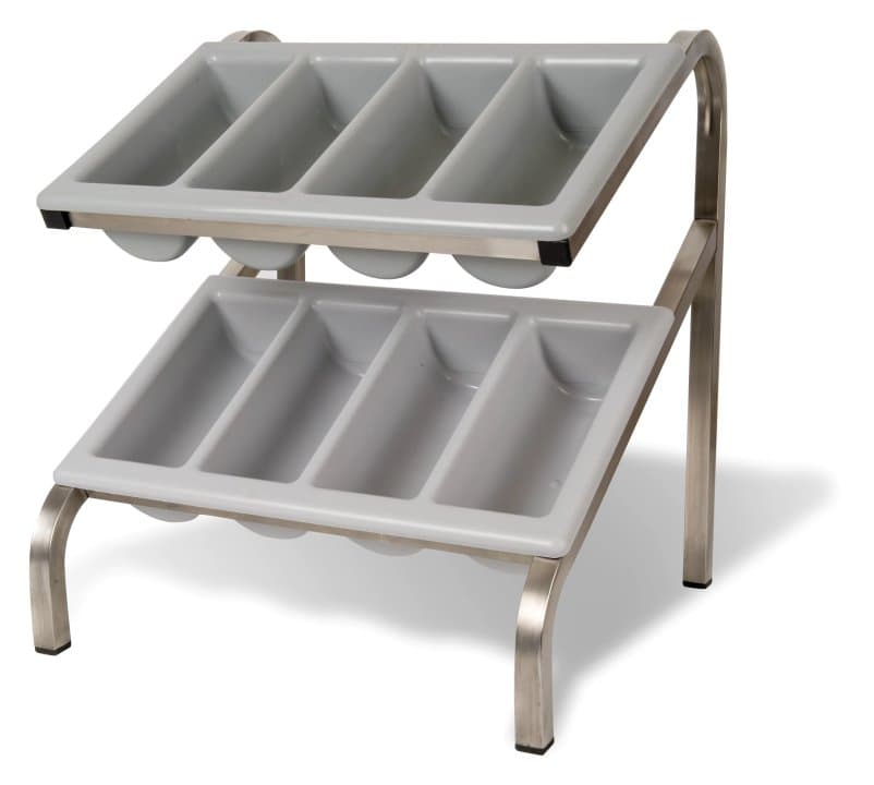 Double counter - top cutlery dispenser for GN 1/1