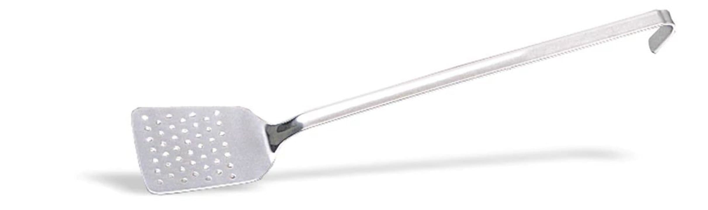 One piece perforated spatula 39 cm stainless steel