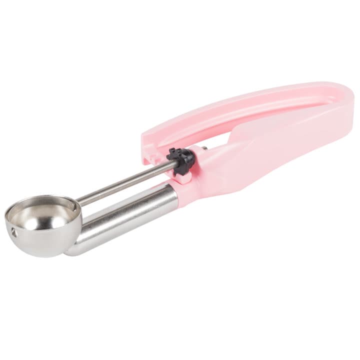 0.54-ounce extended-length disher with pink squeeze handle
