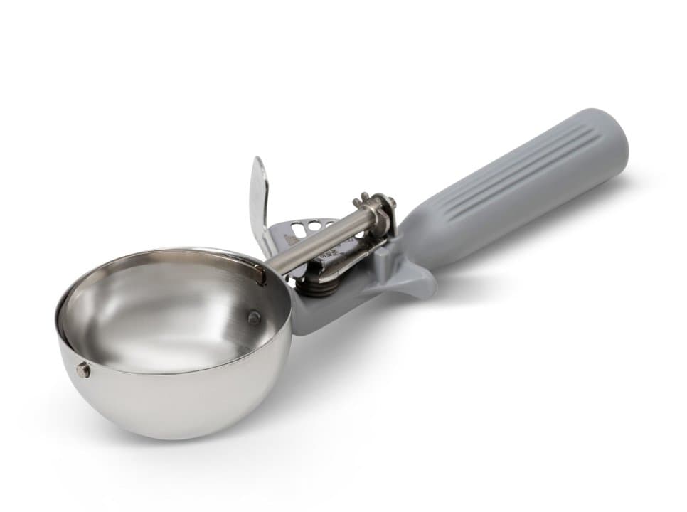 4-ounce one-piece thumb disher with gray handle