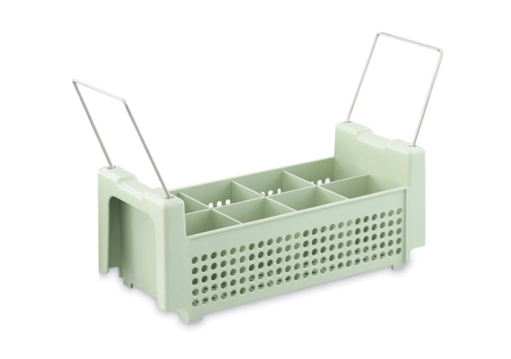 8-Compartment Flatware Basket with Handles
