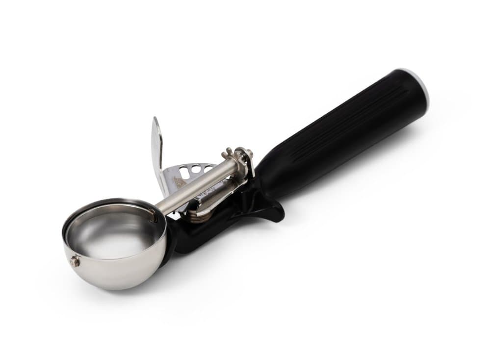 1-ounce one-piece thumb disher with black handle