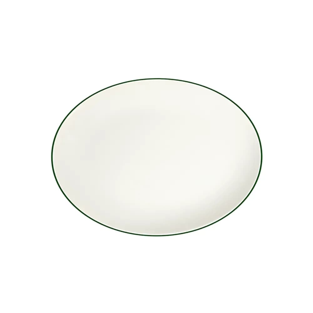Modest Green Lona ovális tányér 36 cm