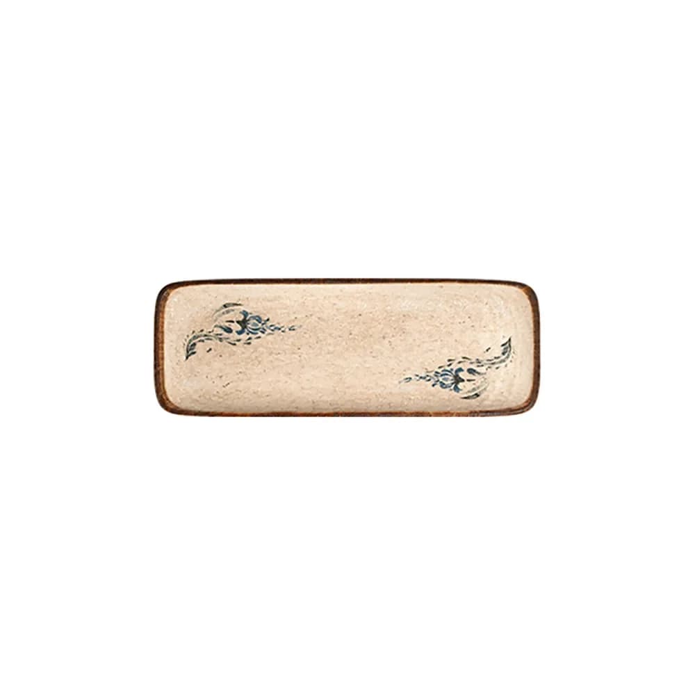 Voyage Navy Quadro szögletes tányér 30 x 11 cm