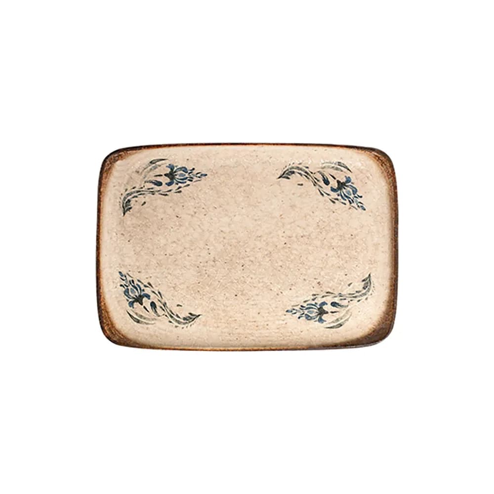 Voyage Navy Quadro szögletes tányér 33 x 23 cm