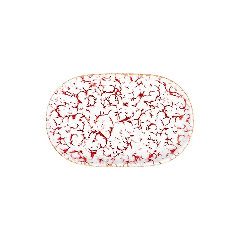 Venecia Maroon Magnus ovális tálalótál 33 x 21 cm