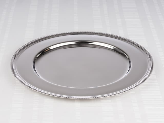 Tányér tálca rozsdamentes acél 35720 round átm. 30.5 cm - 2