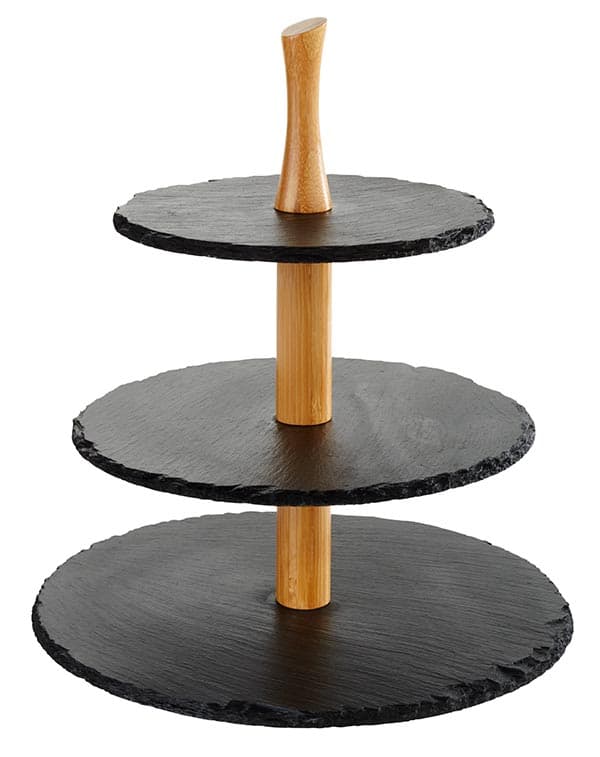 3-tier tálca átm. 30 / 25 / 20 cm, M: 34 cm