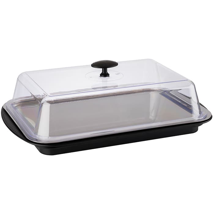 Thermo tálca szett fekete 43 x 29 cm, m: 14 cm