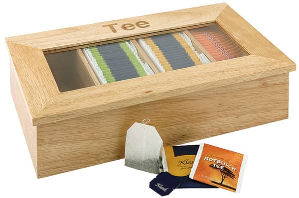 Teás-Box ca. 33,5 x 20 cm, height 9 cm