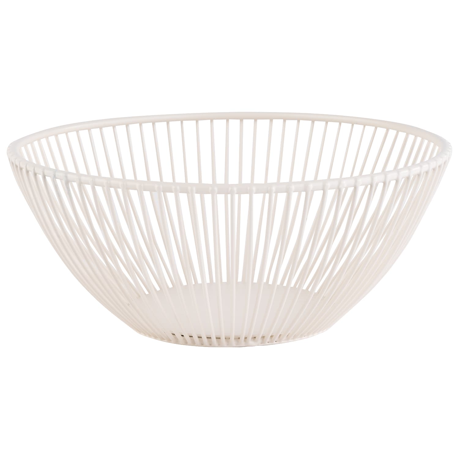 Svart kosár fehér átm. 20 cm, m: 8 cm