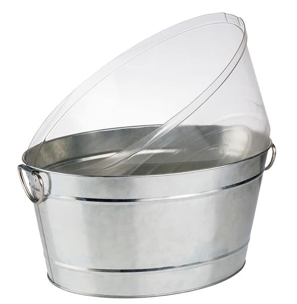 Tin beverage tub 50 x 32 cm, m: 23 cm