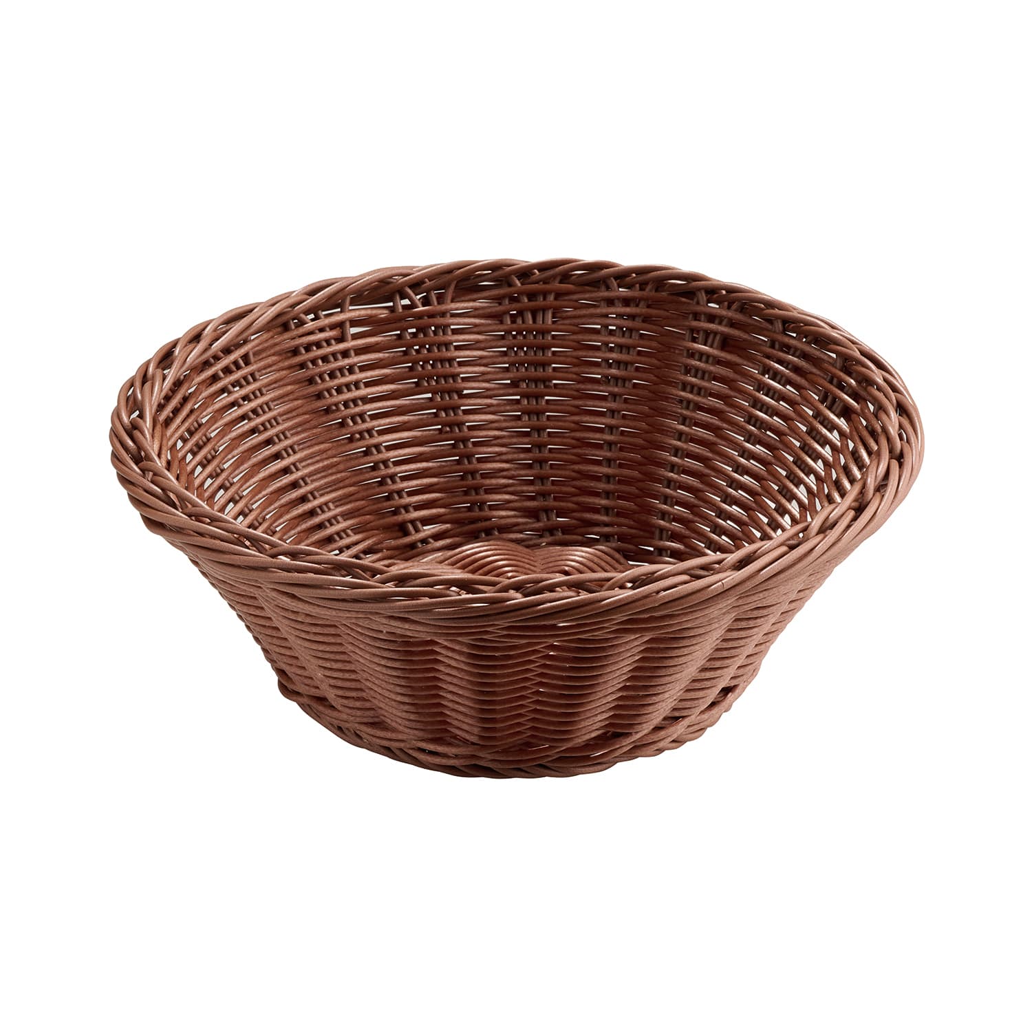Economic poly rattan kosár átm. 25,5 cm, m: 8,5 cm