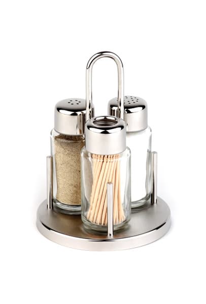 Classic menage, 3 db. pepper, salt & tooth-pick set