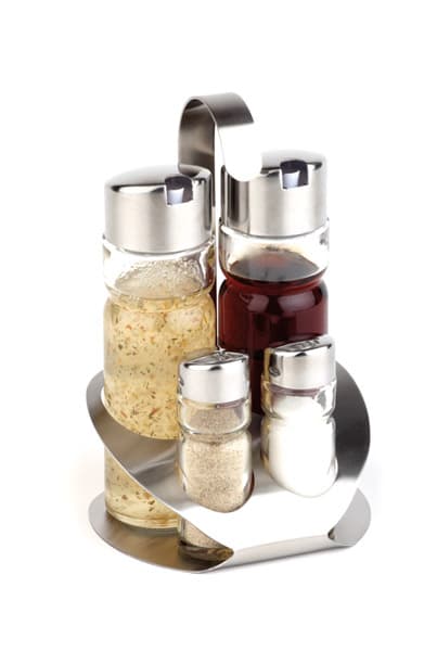 Pro menage szett, 4 db. salt,pepper,oil & vinegar set