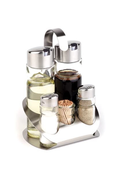 Pro menage, 5 db. salt,pepper,oil,vineg.&tooth-p