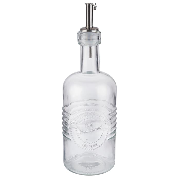 Oil- és vinegar üveg átm. 7 cm, m: 22 cm, 350 ml