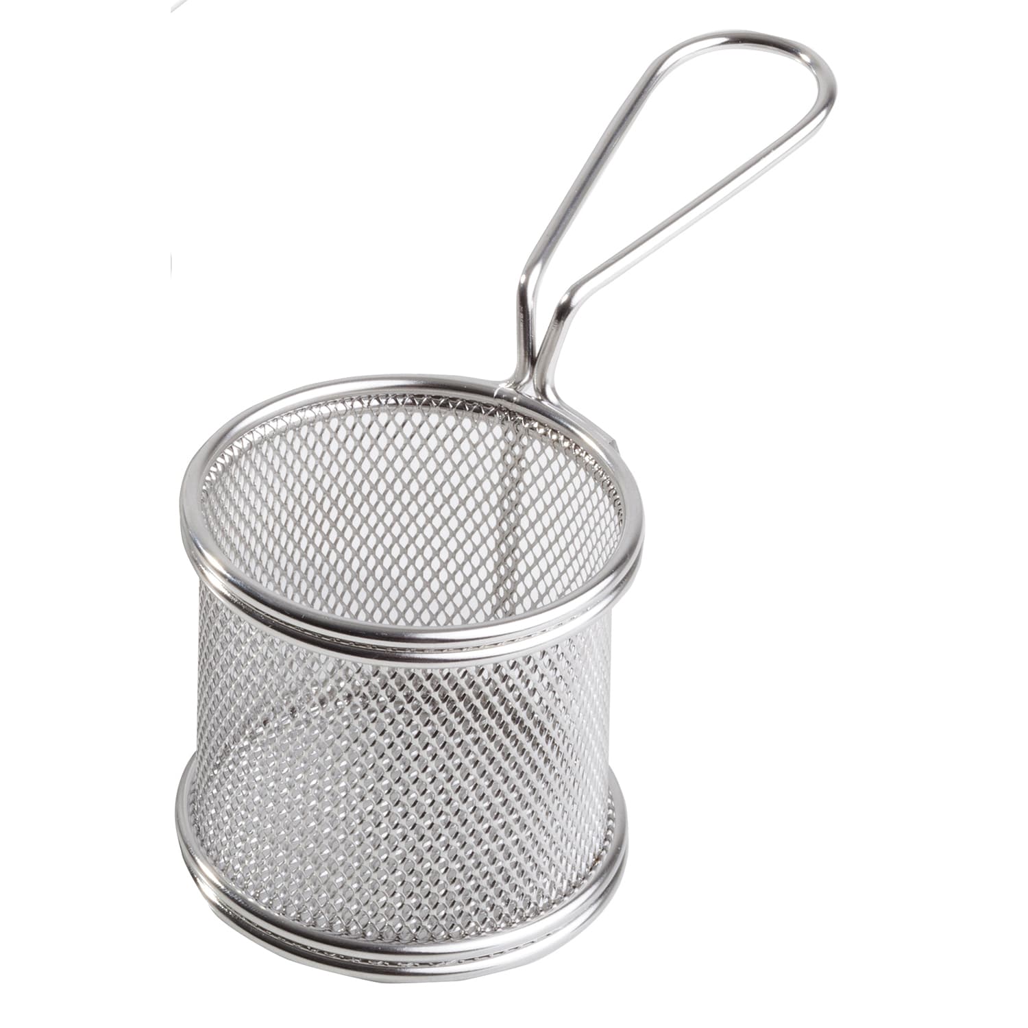 Rozsdamentes acél fry baskets átm. 8 cm, m: 8 cm, Grip 11 cm