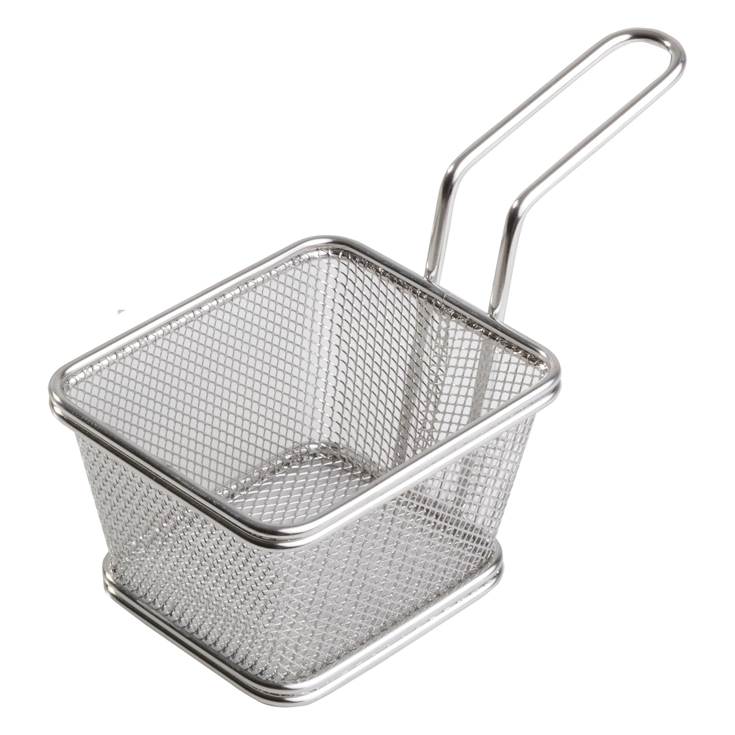 Rozsdamentes acél fry baskets 10 x 9 cm, m: 5,5 cm