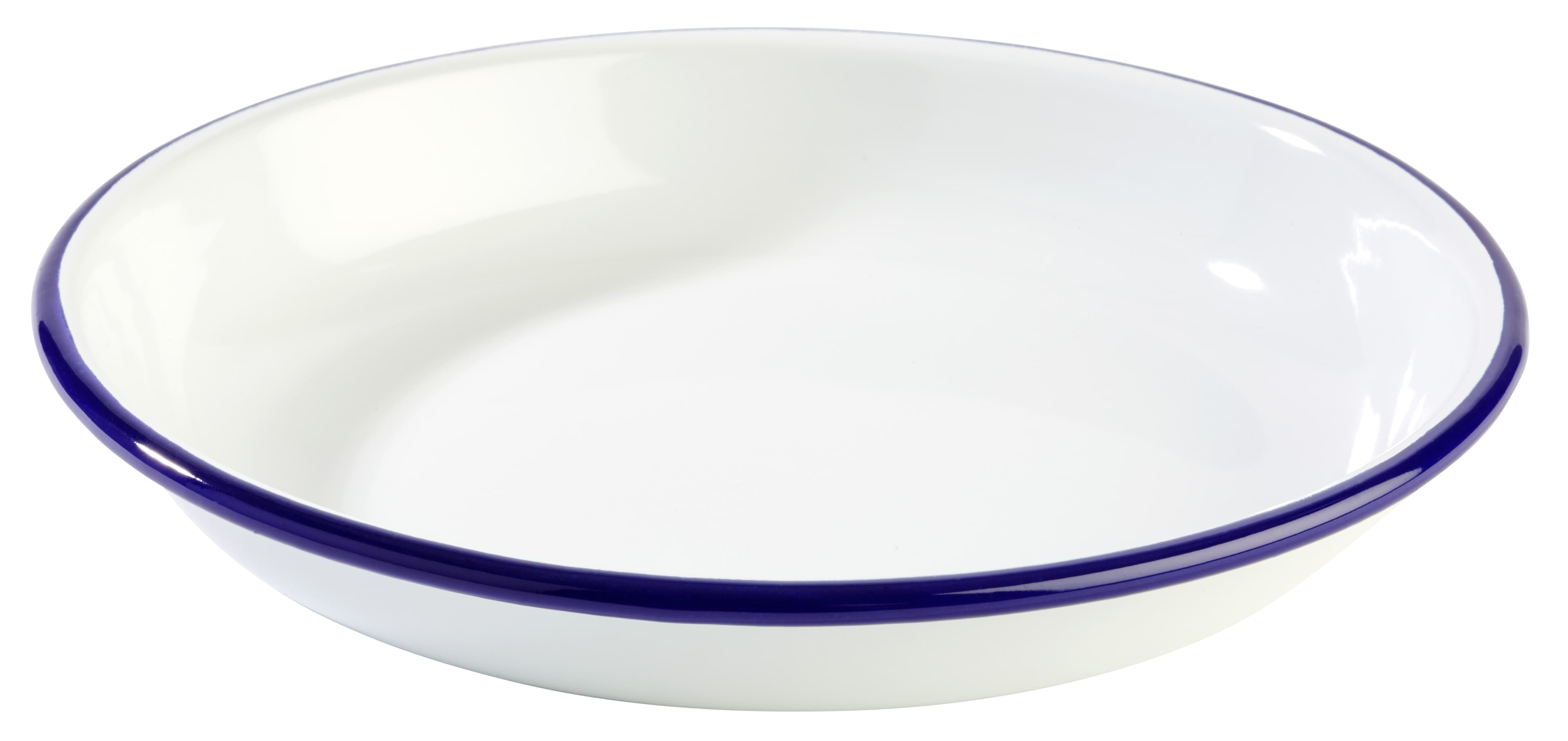 Enamelware mélytányér átm. 22 cm, m: 3,5 cm