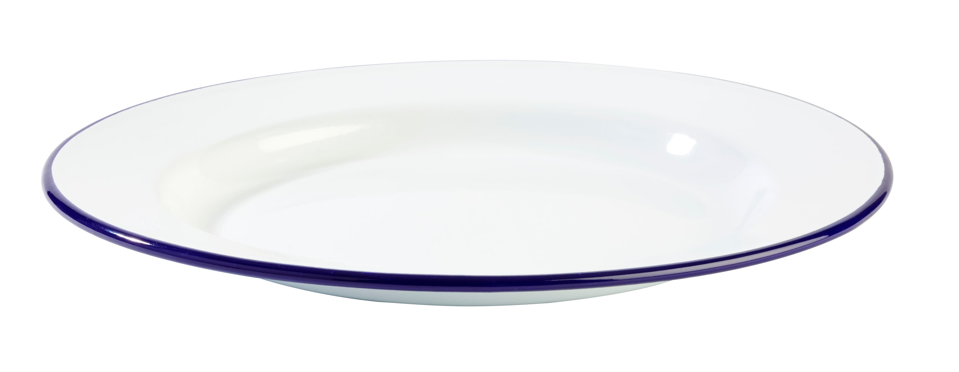 Enamelware lapostányér átm. 24 cm, m: 2 cm