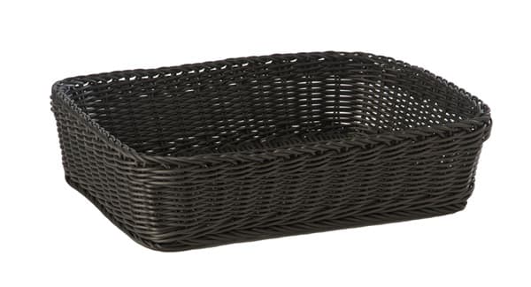 Profi Line kosár fekete 40 x 30 cm, m: 10 cm