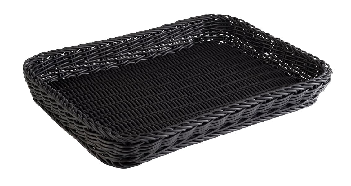 Profi Line kosár fekete 40 x 30 cm, m: 5 cm