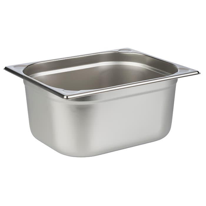 GN 1/2 container rozsdamentes acél 32,5 x 26,5 cm, depth: 150 mm