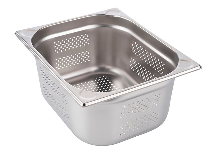 GN-serpenyő 2/3 perforated 32,5 x 35,4 cm, 65 mm deep