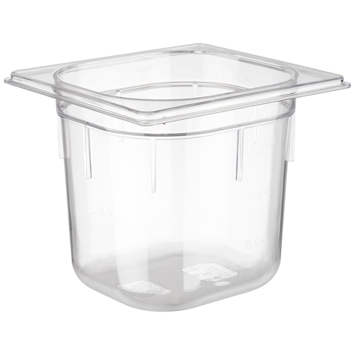 GN 1/6 container polikarbonát 17,6 x 16,2 cm, depth: 150 mm