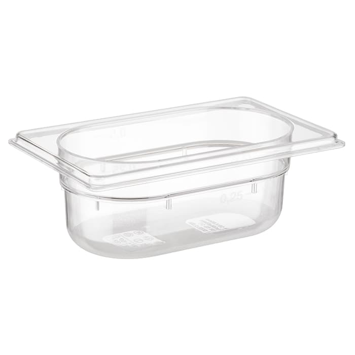 GN 1/9 container 17,6 x 10,8 cm, depth: 65 mm