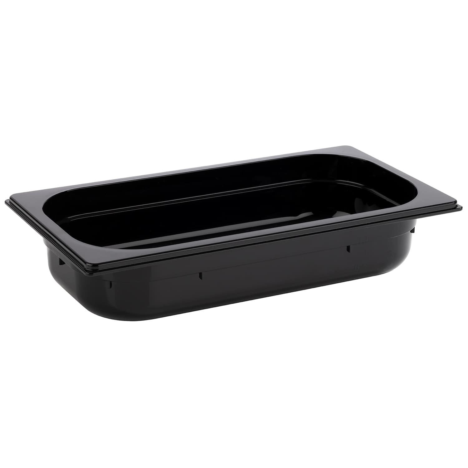 GN 1/3 container fekete 32,5 x 17,6 cm, depth: 65 mm