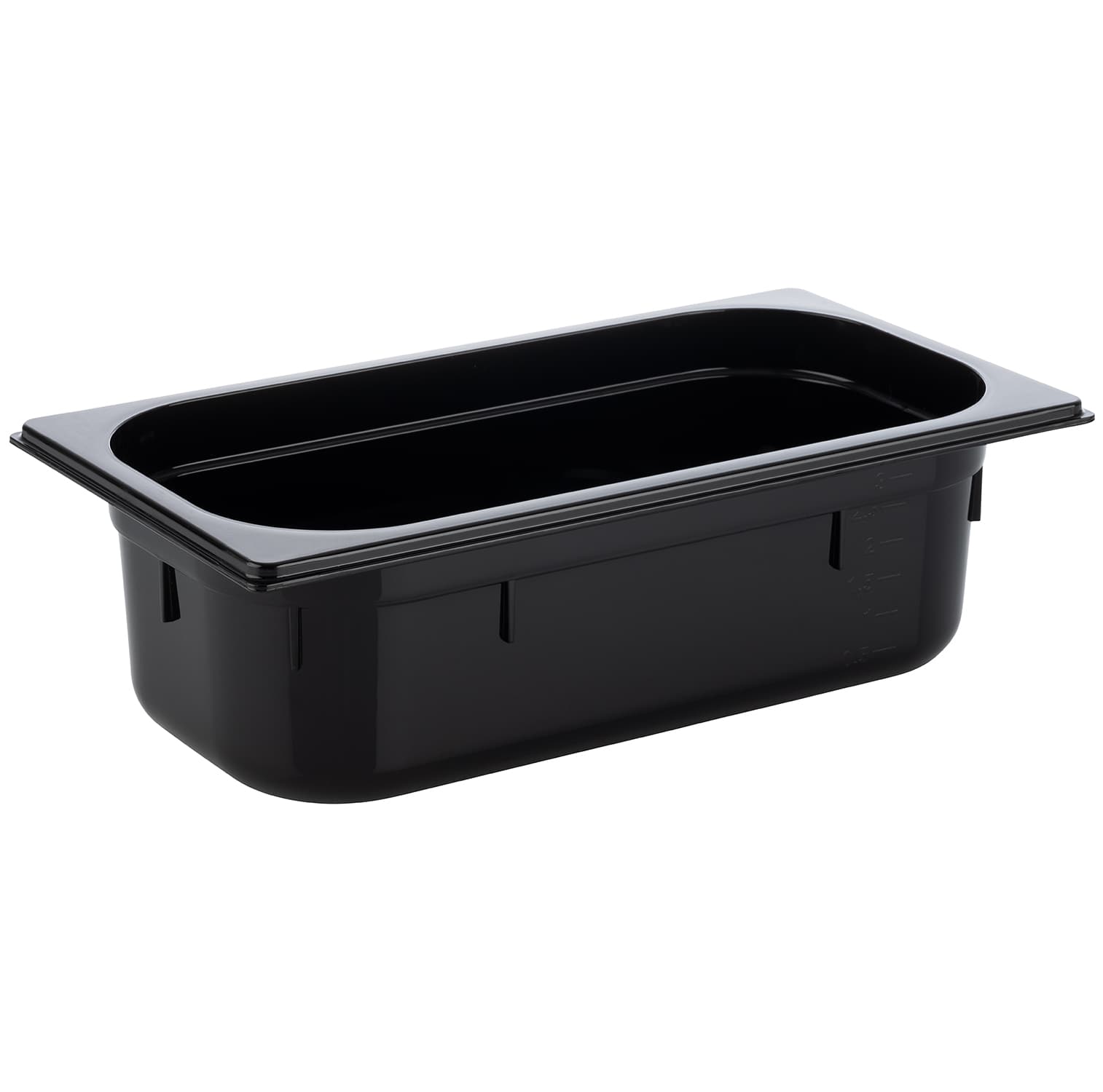 GN 1/3 container fekete 32,5 x 17,6 cm, depth: 100 mm