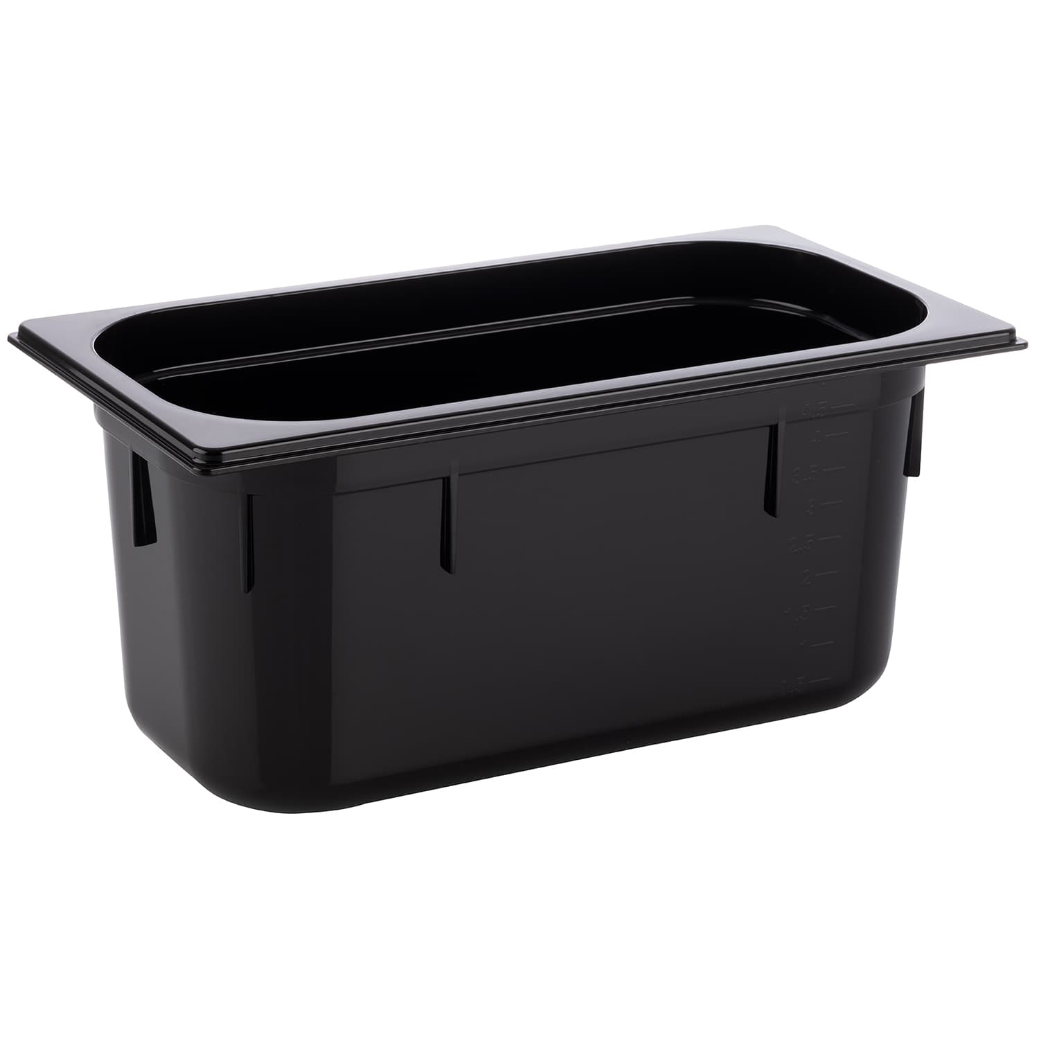 GN 1/3 container fekete 32,5 x 17,6 cm, depth: 150 mm