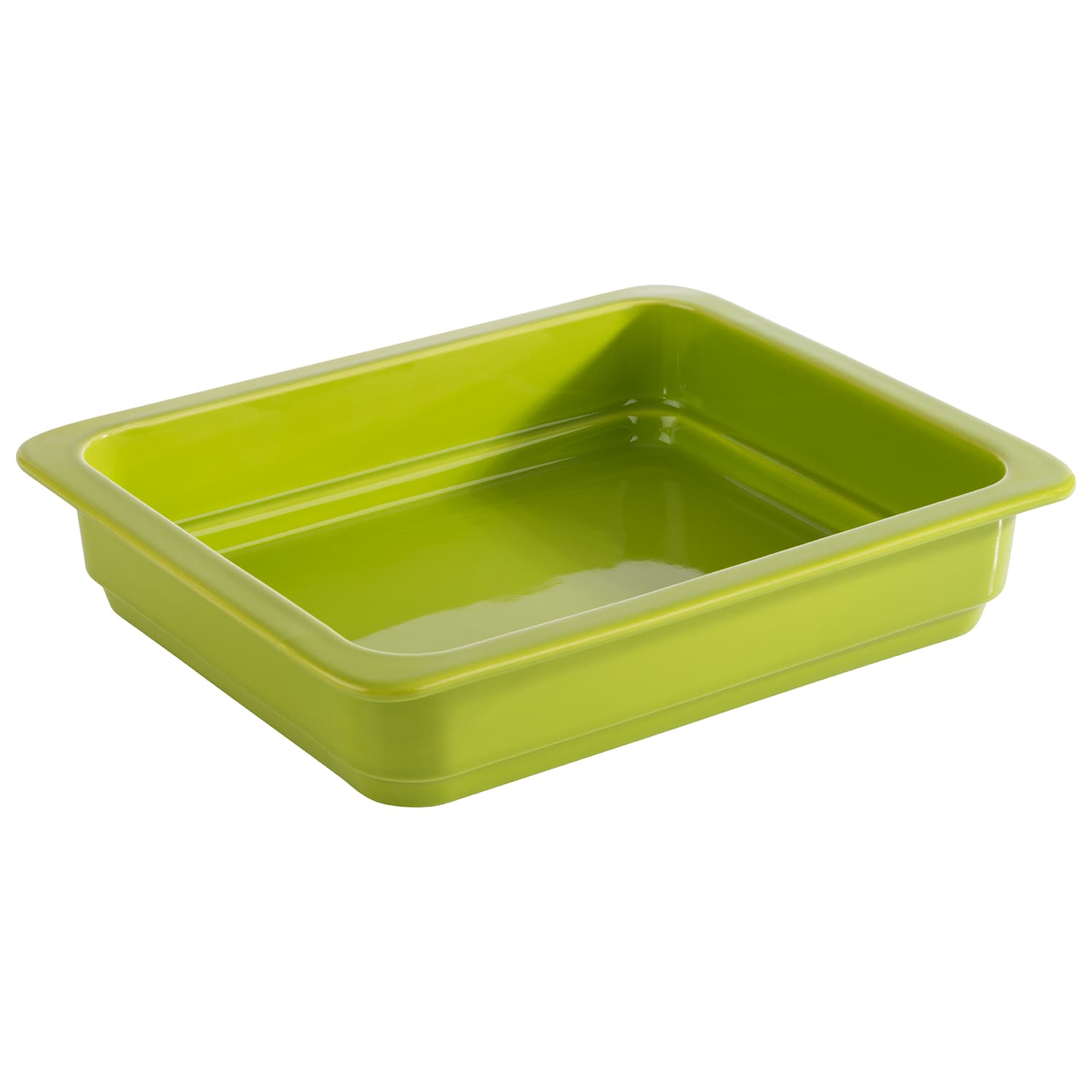 GN 1/2 container zöld 32,5 x 26,5 cm, m: 6 cm