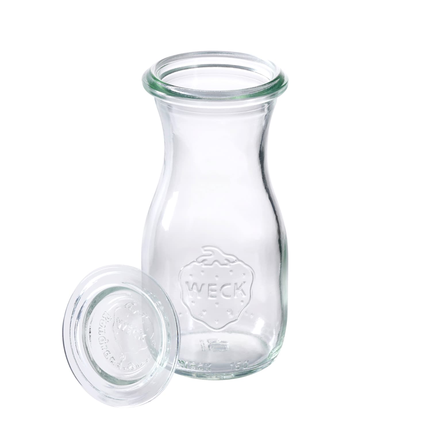 Weck-bottles lids átm. 5,5 cm, m: 11,5 cm, 150 ml