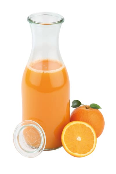 Weck-bottles fedővel átm. 6 cm, m: 25,5 cm, 1 l