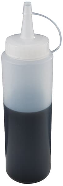 Fehér / clear squeeze üveg átm. 6 cm, height 21 cm
